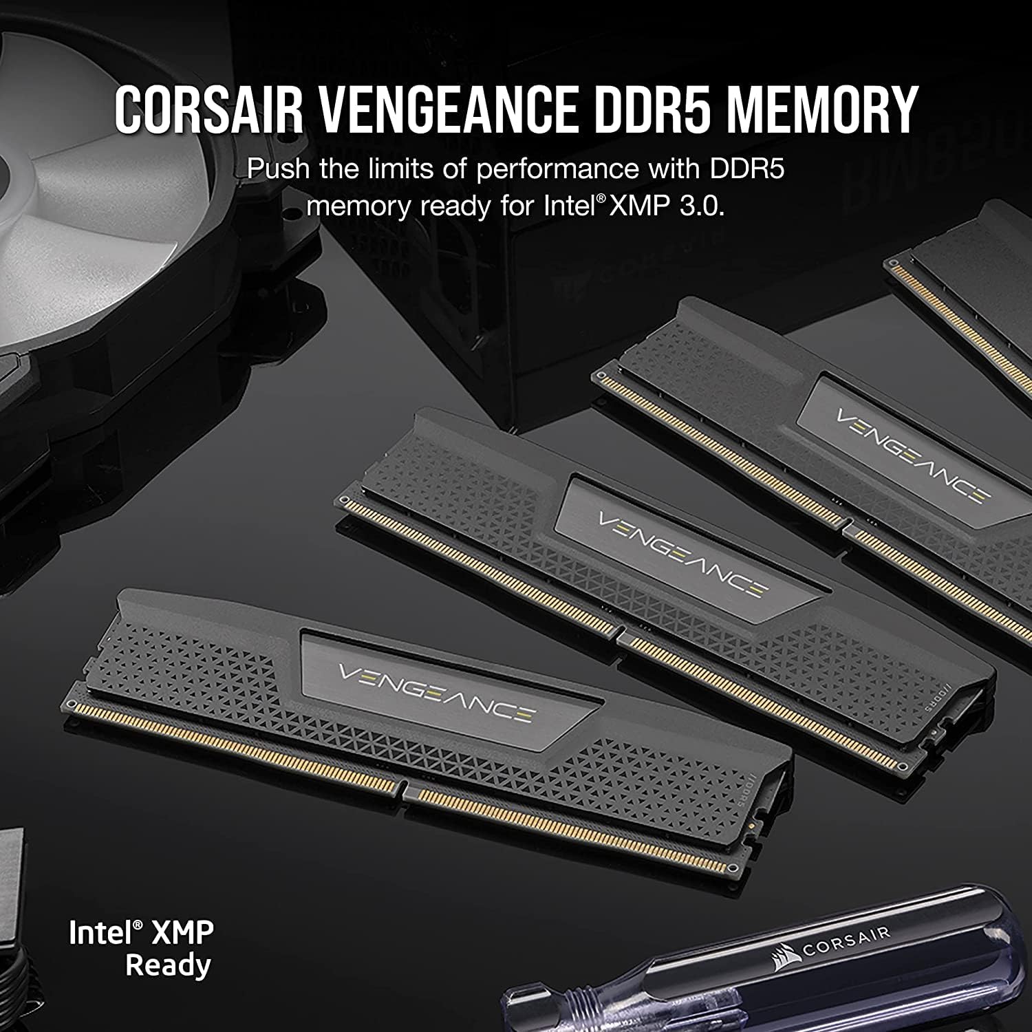 Alternative view of CORSAIR VENGEANCE DDR5 RAM 16GB (1x16GB) 5200MHz